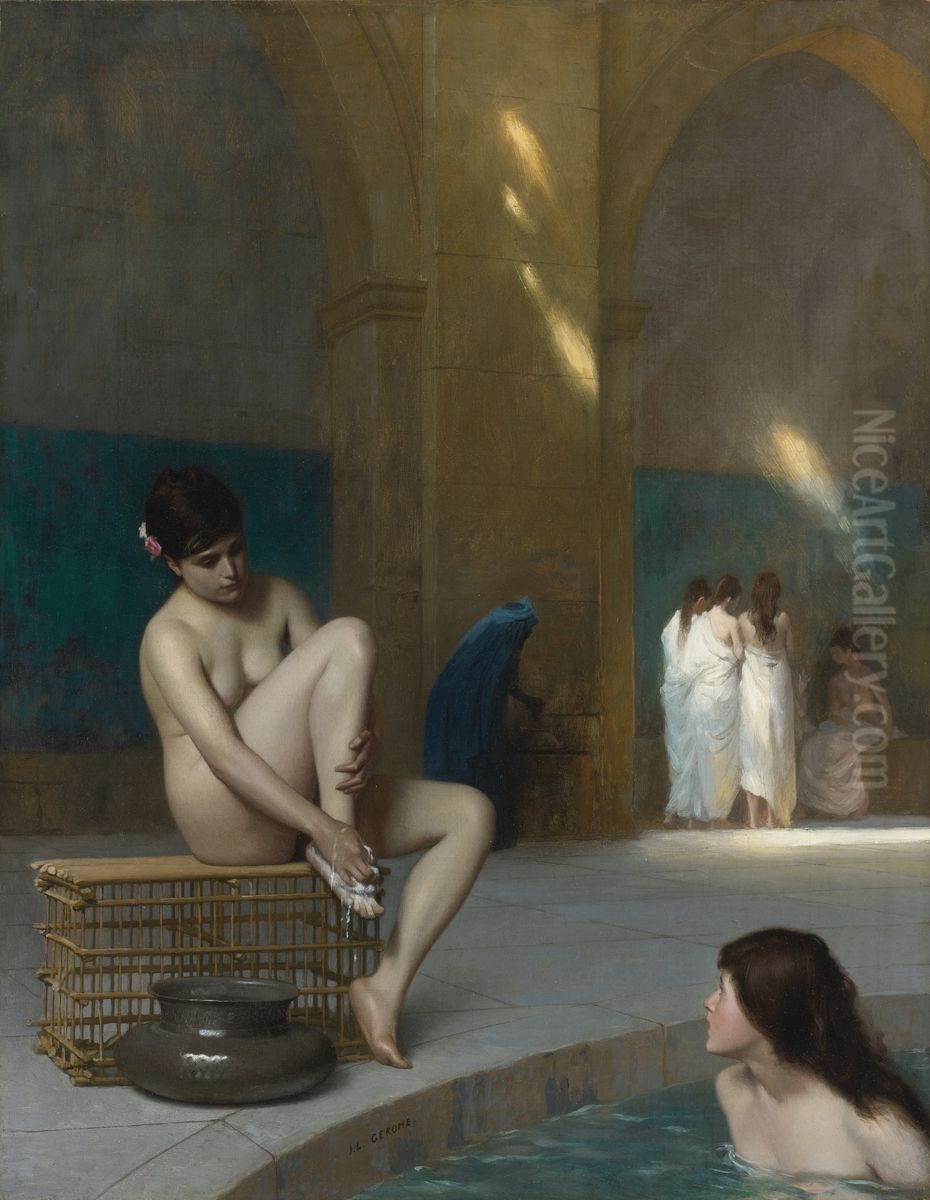Femme Nue Oil Painting by Jean-Leon Gerome