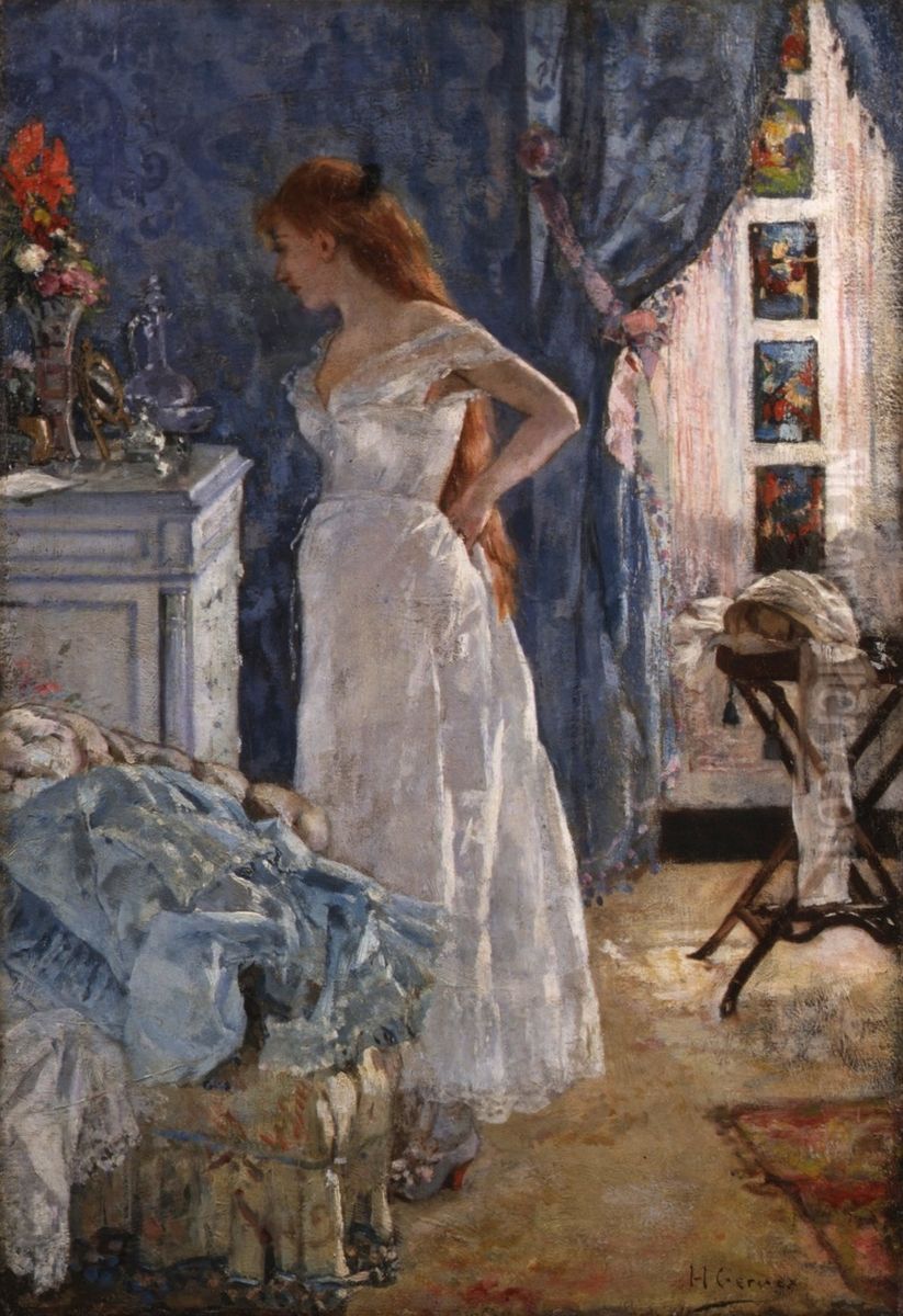 La Toilette Oil Painting by Henri Gervex