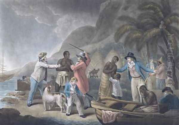 Slave Trade Oil Painting by George Morland