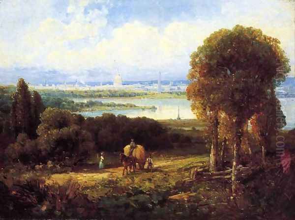 View of Washington, DC Oil Painting by Andrew Melrose