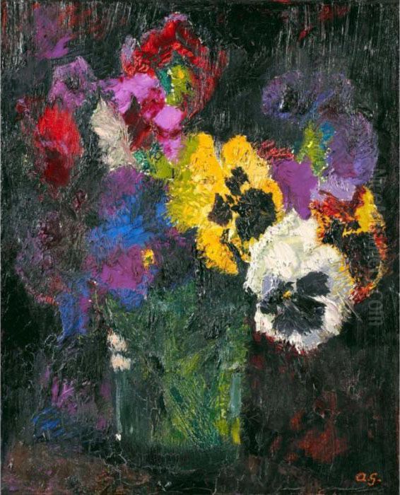 Pensees Oil Painting by Augusto Giacometti