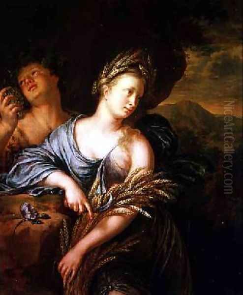 An Allegory of the Harvest Oil Painting by Willem Van Mieris Leiden