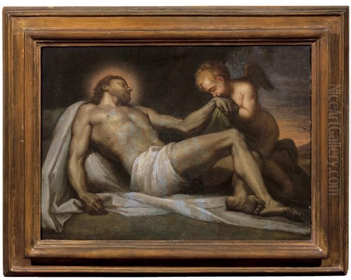 Cristo Deposto Oil Painting by Corrado Giaquinto