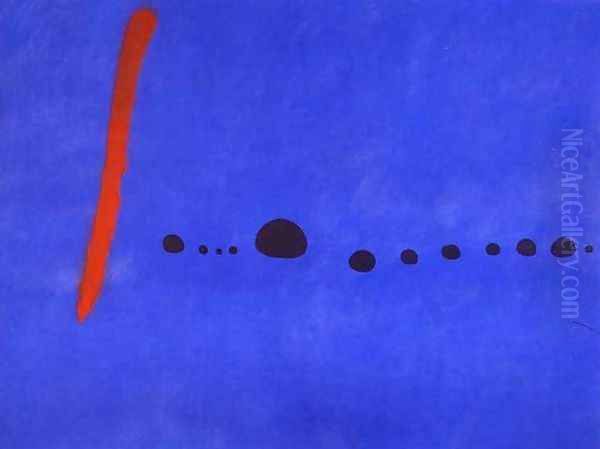 Blue II Oil Painting by Joaquin Miro