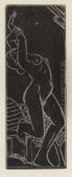 The Bee Sting, From 
Clothing Without Cloth Oil Painting by Eric Gill