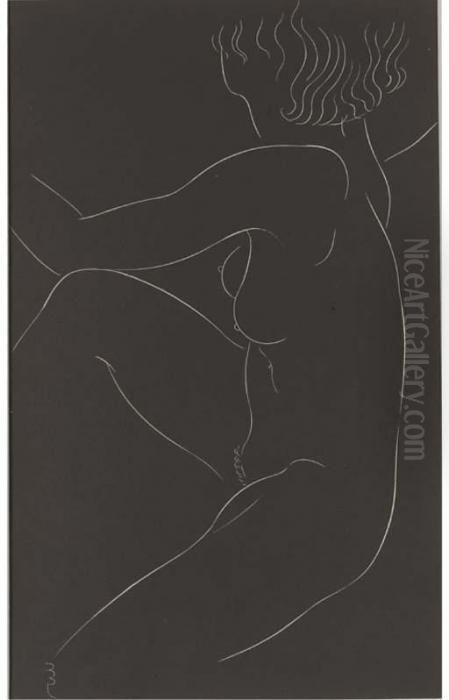 Three Plates, From Twenty-five Nudes Oil Painting by Eric Gill