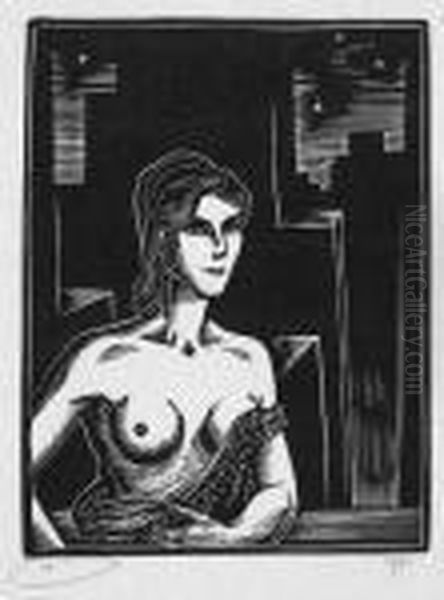 Gill
 Group Of 5 Wood Engravings. Oil Painting by Eric Gill