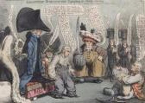 Substitutes, 
Equiping For Public Service Oil Painting by James Gillray