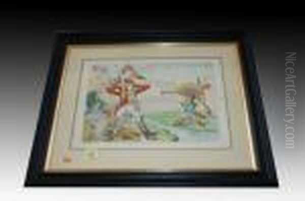 Armed Hero'es, Vide Military 
Appearances, At St. Stephens And At St. Cloud's On Ye Day Of Defiance Oil Painting by James Gillray