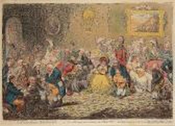 L'assemblee Nationale;-or-grand 
Cooperative Meeting At St Ann's Hill.- Respectfully Dedicated To The 
Admirers Of A 'broad Bottom'd Administration' Oil Painting by James Gillray