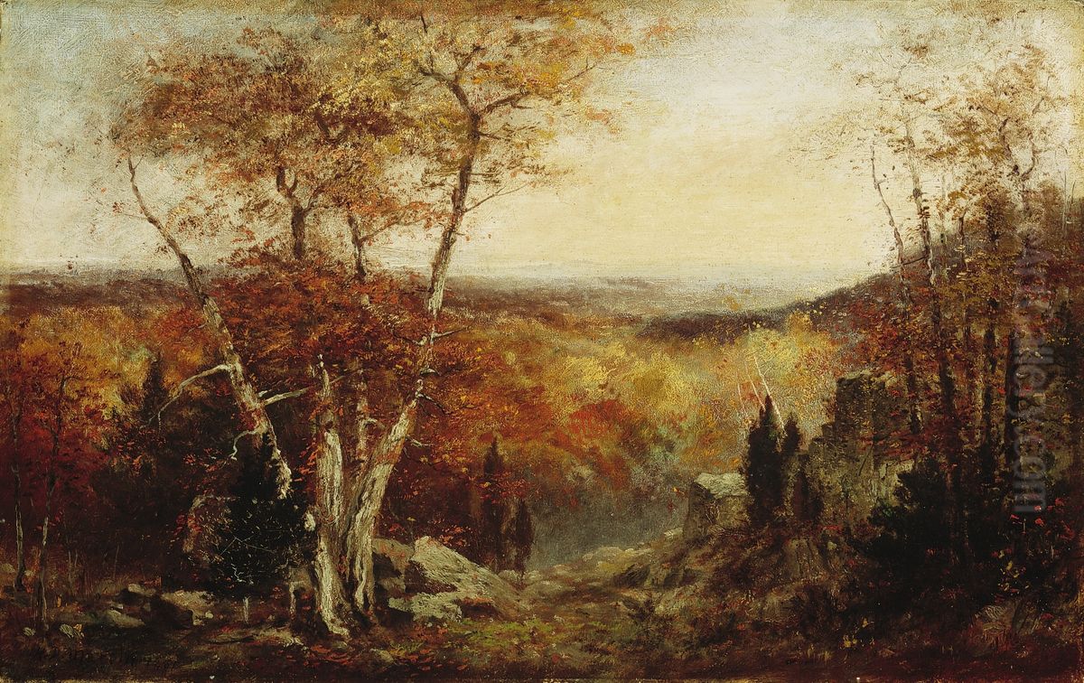 In the Adirondacks Oil Painting by Homer Dodge Martin