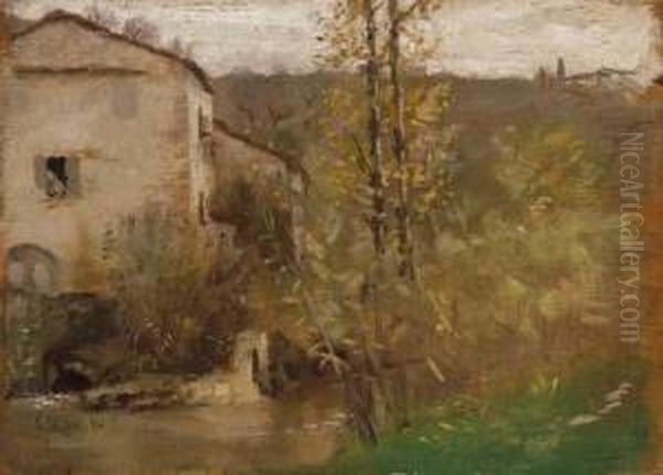 Casolare Toscano Oil Painting by Francesco Gioli