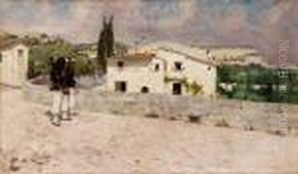 Bersaglieri In Ricognizione - 1878 Oil Painting by Luigi Gioli