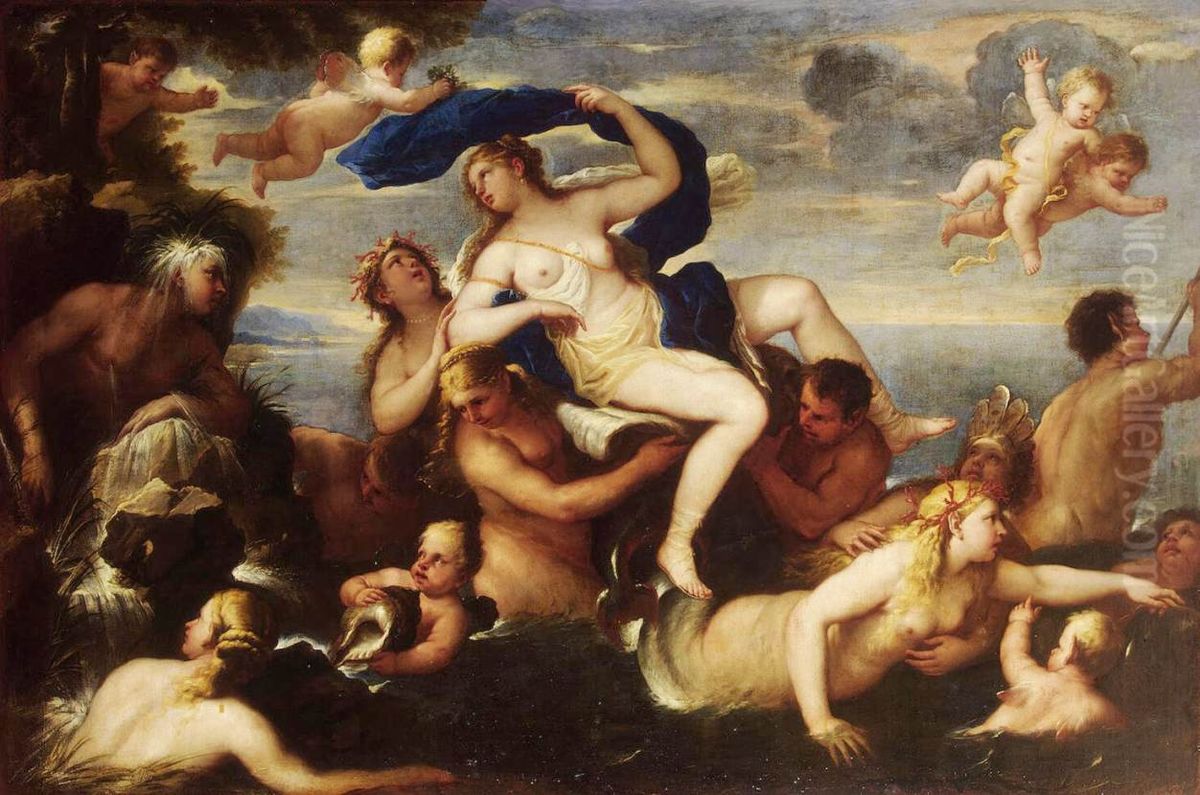The Triumph Of Galatea Oil Painting by Luca Giordano