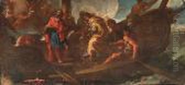The Miraculous Draught Of Fishes Oil Painting by Luca Giordano