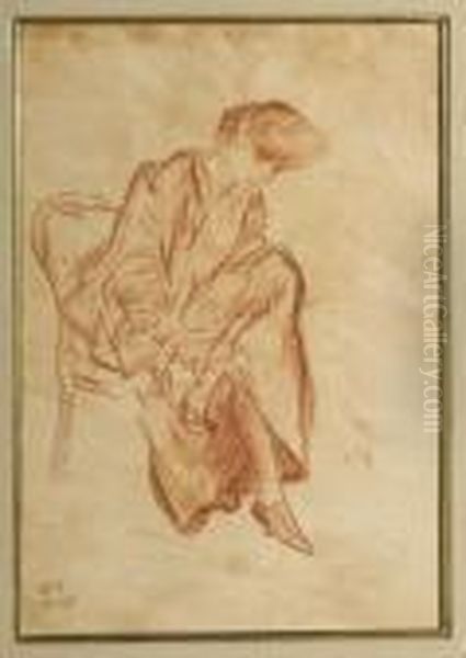 Seated Woman Oil Painting by William Glackens