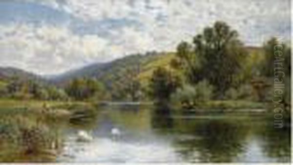 On The Thames Oil Painting by Alfred Augustus Glendening