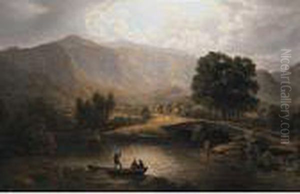 Keswick Oil Painting by John Glover
