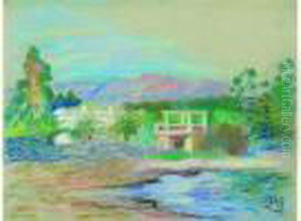 La Verite Du Ciel Oil Painting by Paule Gobillard