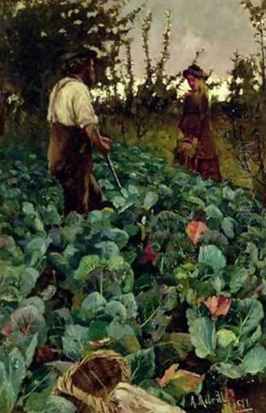 Cabbage Garden 1877 Oil Painting by Arthur Melville