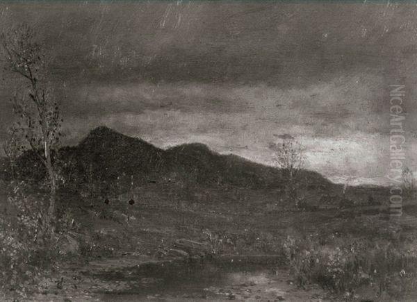 Autumn Oil Painting by Jervis McEntee