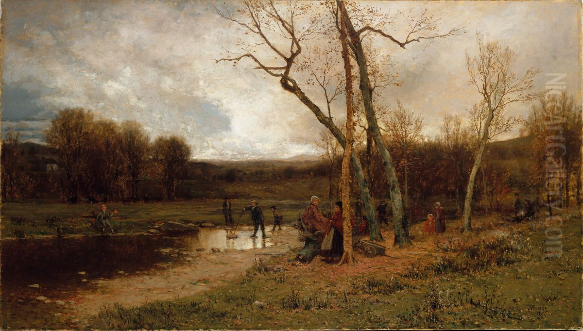 Saturday Afternoon Oil Painting by Jervis McEntee