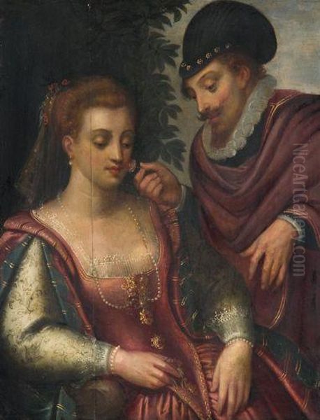 L'odorat Oil Painting by Hendrick Goltzius