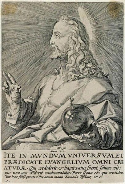 Christ, 
The Twelve Apostles And Saintpaul Oil Painting by Hendrick Goltzius