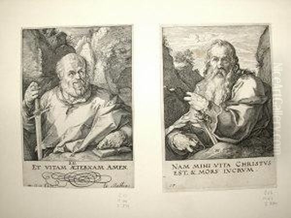 St Mathias Oil Painting by Hendrick Goltzius