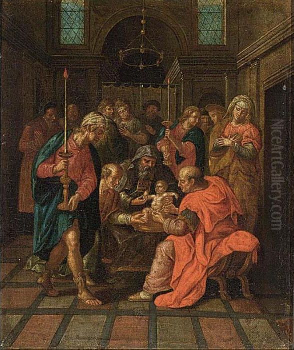 The Circumcision Oil Painting by Hendrick Goltzius