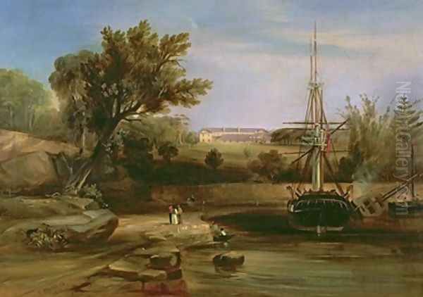 Sydney Cove 1842 Oil Painting by Conrad Martens