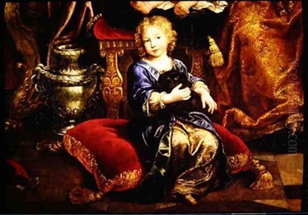 Philippe de France 1687 Oil Painting by Pierre Mignard