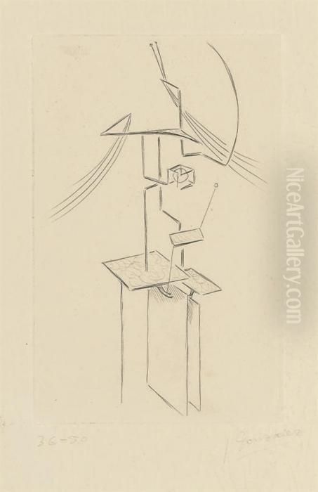 Gravure Pour Anatole Jakovski Oil Painting by Julio Gonzalez