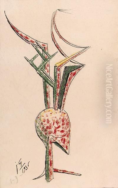 Abstrait Oil Painting by Julio Gonzalez