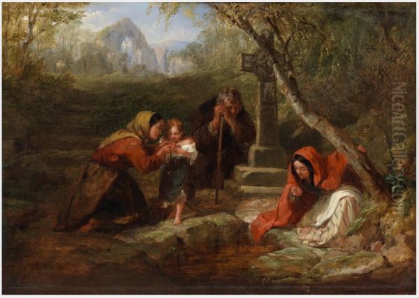 The Holy Well Oil Painting by Frederick Goodall