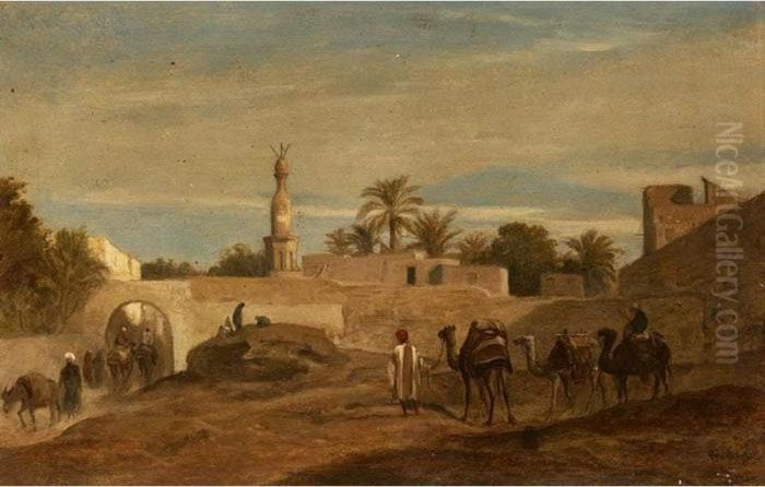 Thebes Oil Painting by Frederick Goodall