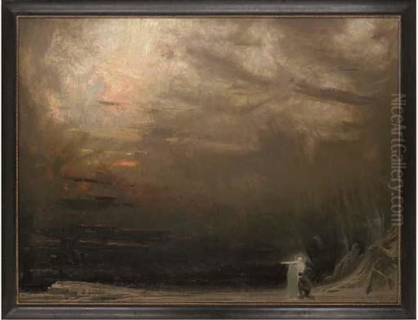 The End Of The Pilgrim Oil Painting by Albert Goodwin