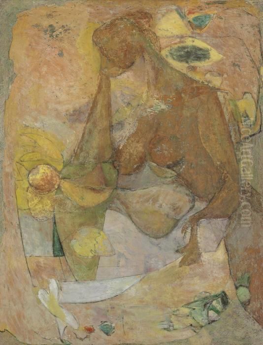 Mother And Child Oil Painting by Arshile Gorky