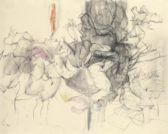 Untitled Oil Painting by Arshile Gorky