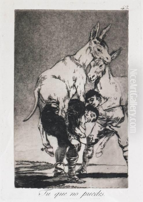 Los Caprichos Oil Painting by Francisco Goya Fuendetodos