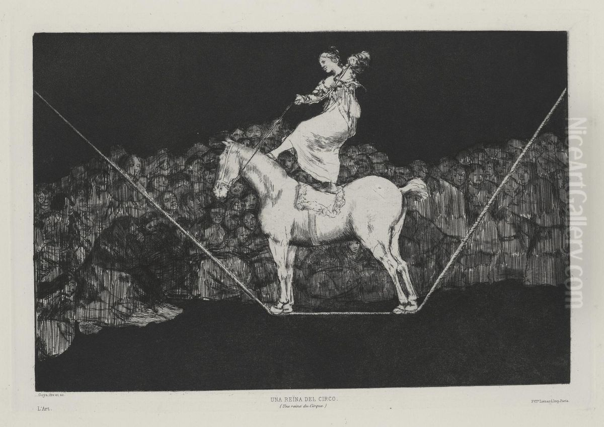 Los Proverbios: Four Additional Plates Oil Painting by Francisco Goya Fuendetodos