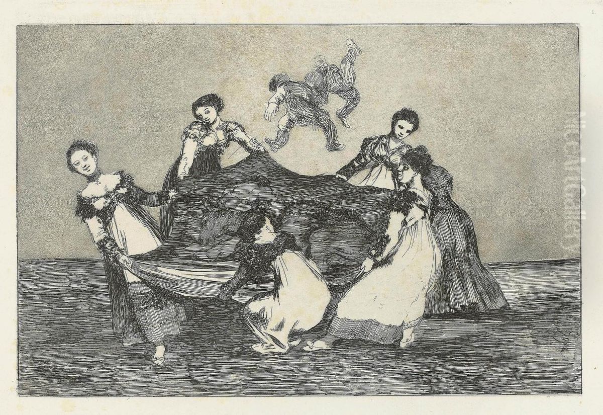 Los Proverbios Oil Painting by Francisco Goya Fuendetodos