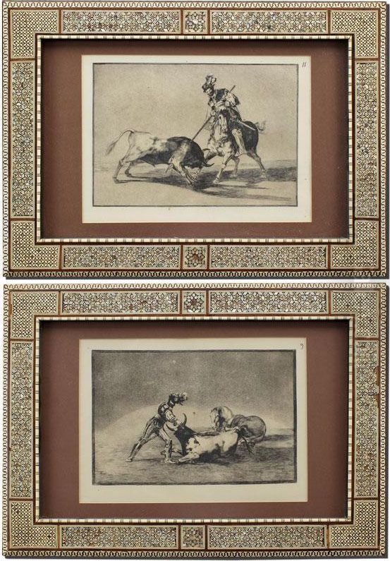 Bullfighter Etchings From Tauromaquia Oil Painting by Francisco Goya Fuendetodos