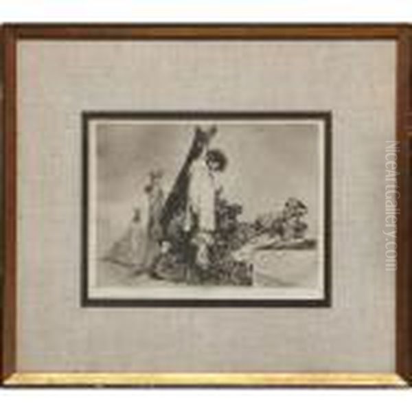 Tampoco From From Los Desastres De La Guerra Oil Painting by Francisco Goya Fuendetodos