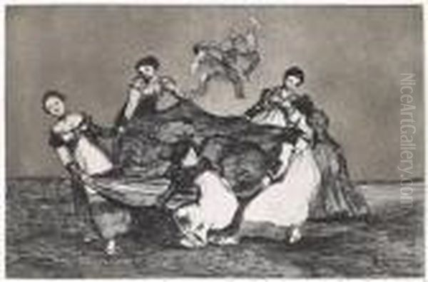 Los Proverbios Oil Painting by Francisco Goya Fuendetodos