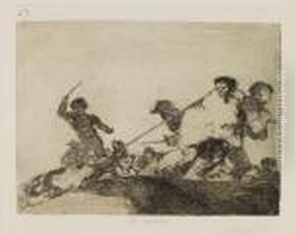 Lo Merecia Oil Painting by Francisco Goya Fuendetodos