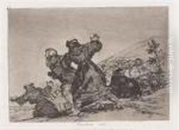 Tambien Esto Oil Painting by Francisco Goya Fuendetodos