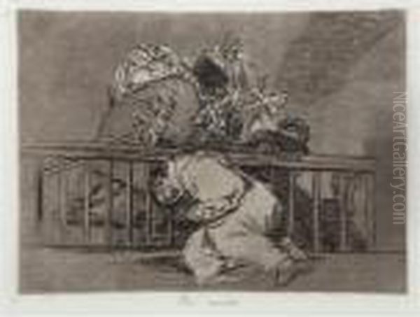 Asi Sucedio (from Los Desastres De La Guerra) Oil Painting by Francisco Goya Fuendetodos