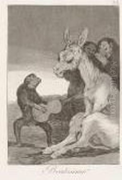 Los Caprichos Oil Painting by Francisco Goya Fuendetodos