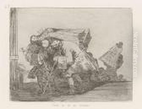 Los Desastres De La Guerra Oil Painting by Francisco Goya Fuendetodos
